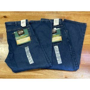 Key Relaxed Fit 5 Pocket  Jeans Boot Cut 38 X 29  Lot of 2 Pairs!  New With Tag!
